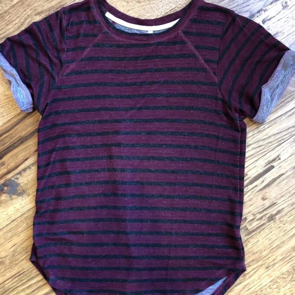 Tresics Striped T-Shirt Roll Short Sleeve